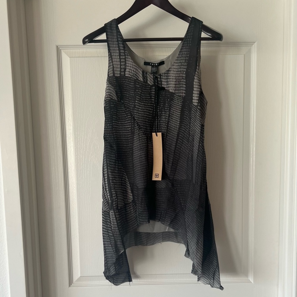Sheer Black Sleeveless Top